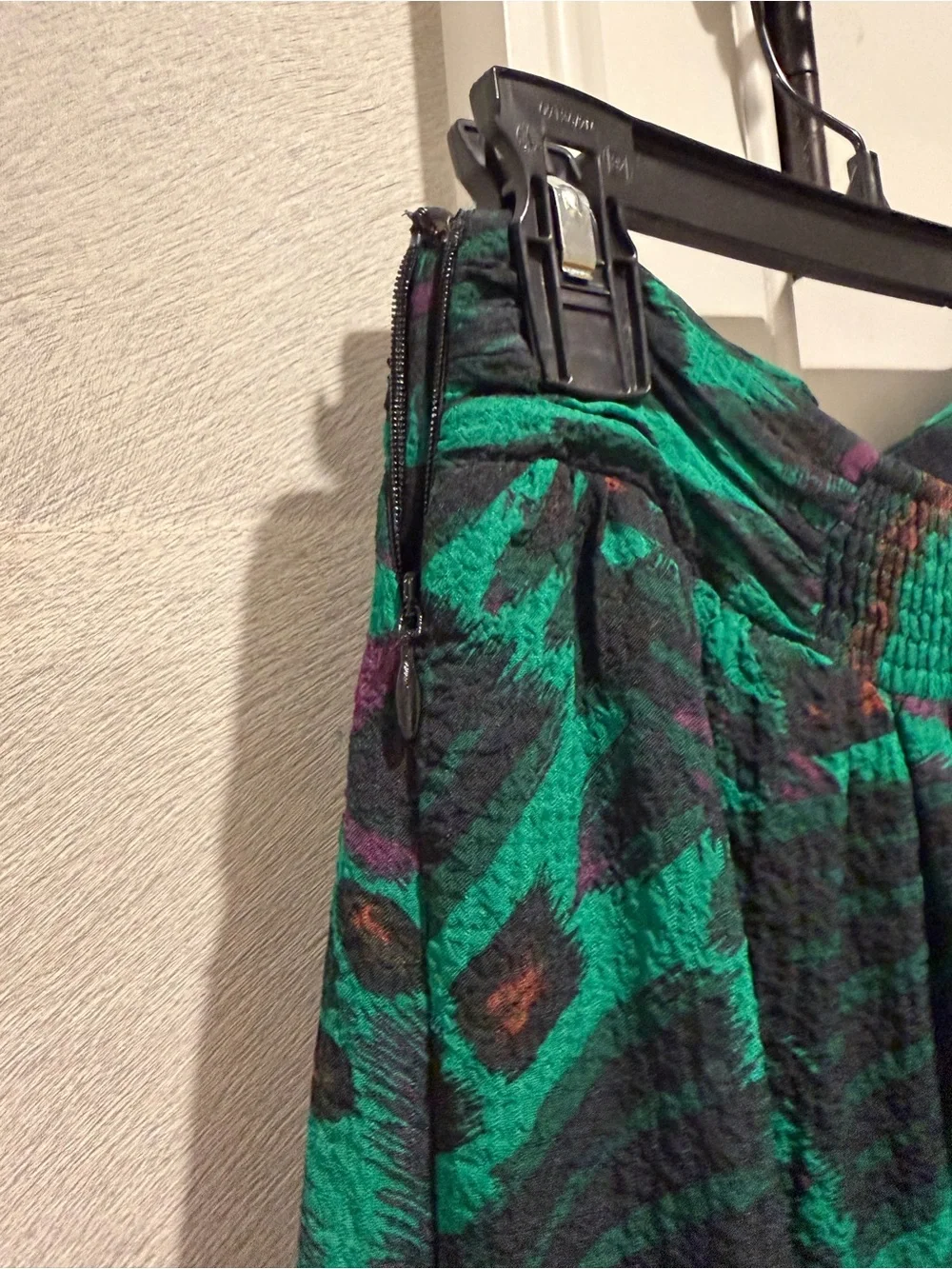 ba&sh Green Patterned Midi Skirt - Tie-Front SET